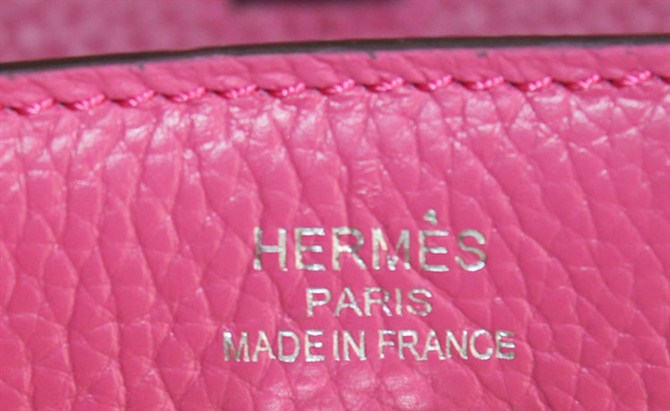 High Quality Fake Hermes Birkin Hello Kitty 35CM Togo Leather Bag Peach HK0001 (5)